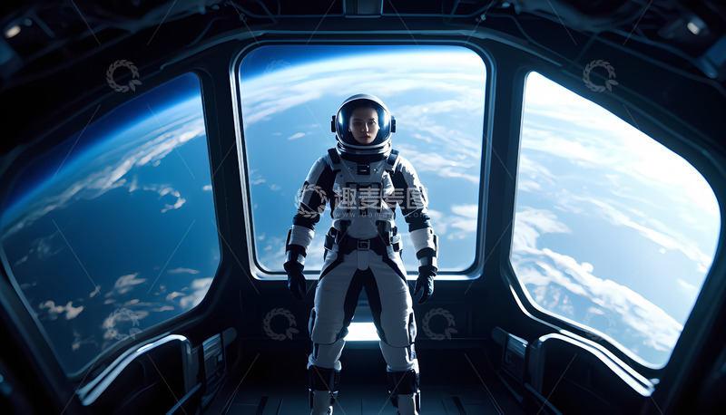 高清大图下载【趣麦麦图】探索宇宙的宇航员外太空摄影图2