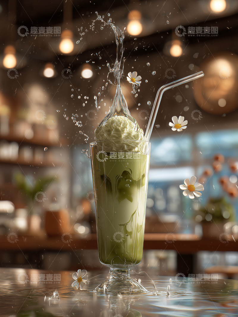 高清大图下载【趣麦麦图】美食篇——冰淇淋奶昔饮料4