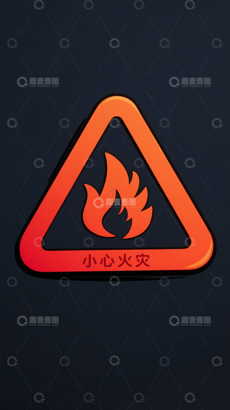 高清大图下载【趣麦麦图】小心火灾7