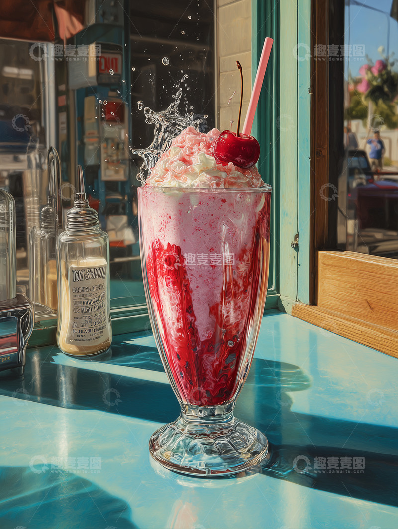 高清大图下载【趣麦麦图】美食篇——冰淇淋奶昔饮料8