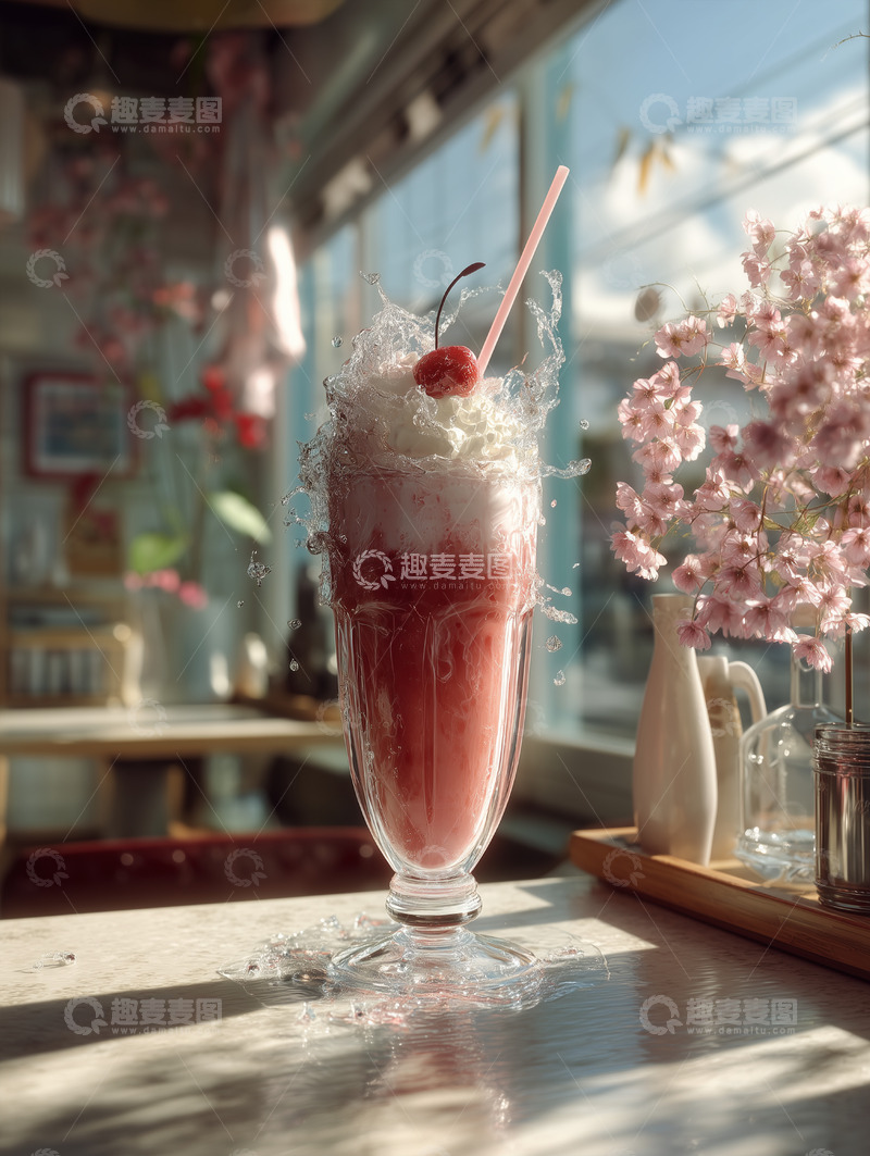 高清大图下载【趣麦麦图】美食篇&mdash;&mdash;冰淇淋奶昔饮料9