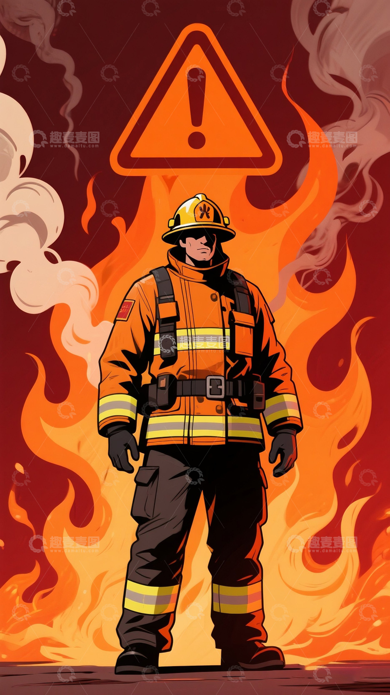 高清大图下载【趣麦麦图】小心火灾6
