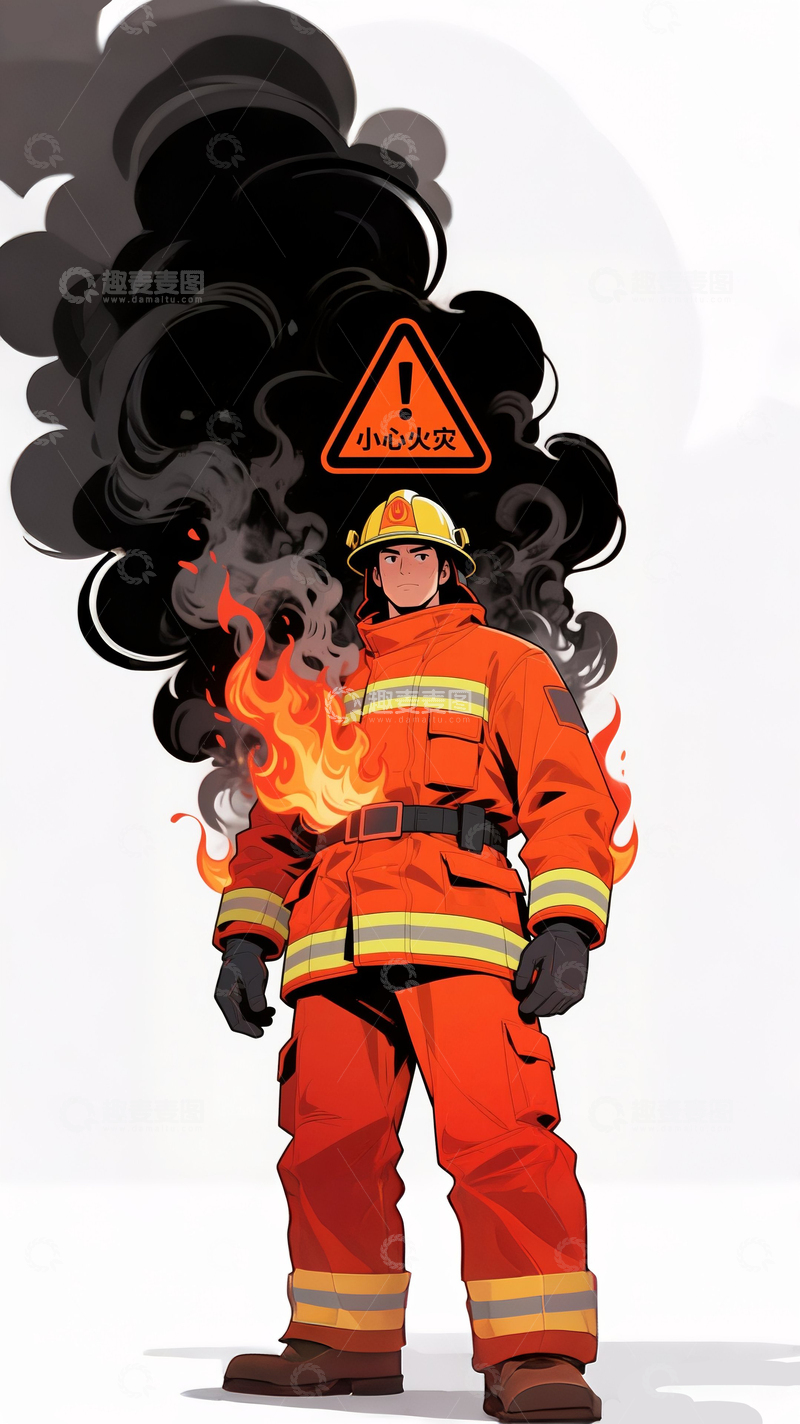 高清大图下载【趣麦麦图】小心火灾2