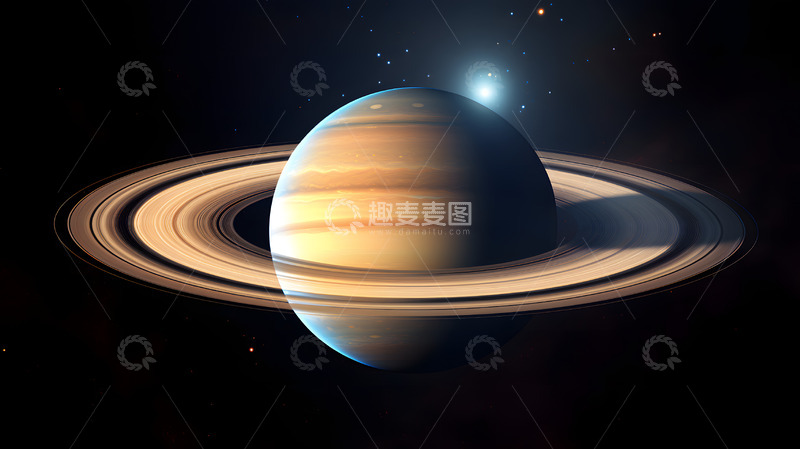 高清大图下载【趣麦麦图】有星环的星球3