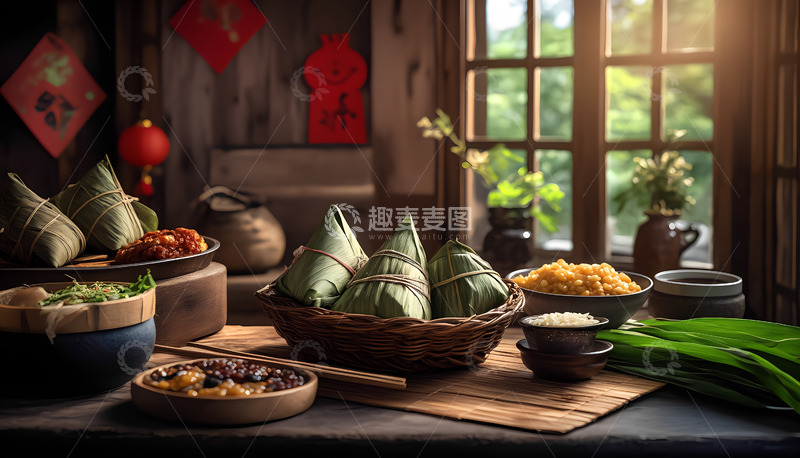 高清大图下载【趣麦麦图】创意端午节粽子摄影图6