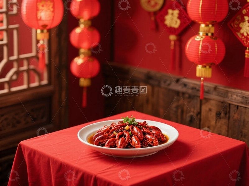 高清大图下载【趣麦麦图】鲜香的麻辣小龙虾7