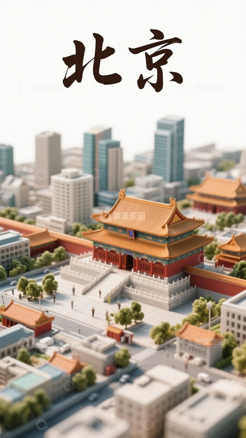 高清大图下载【趣麦麦图】北京地标建筑文字