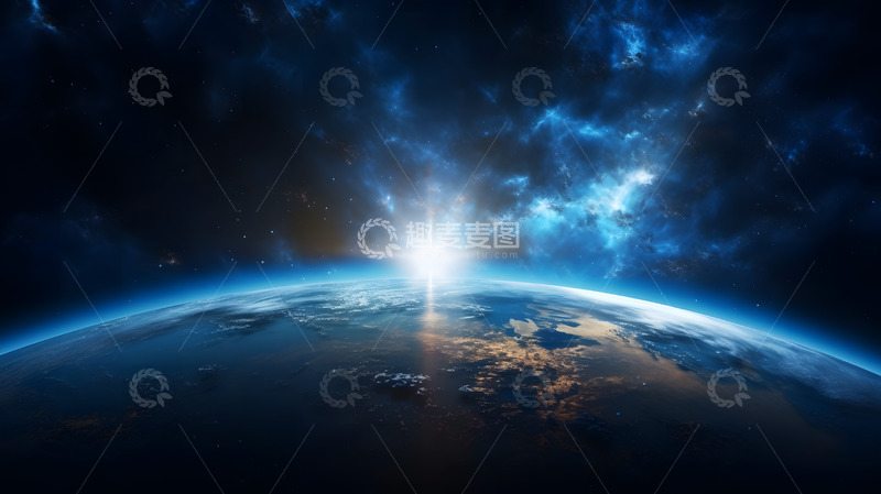 高清大图下载【趣麦麦图】太空视觉下的地球表面1