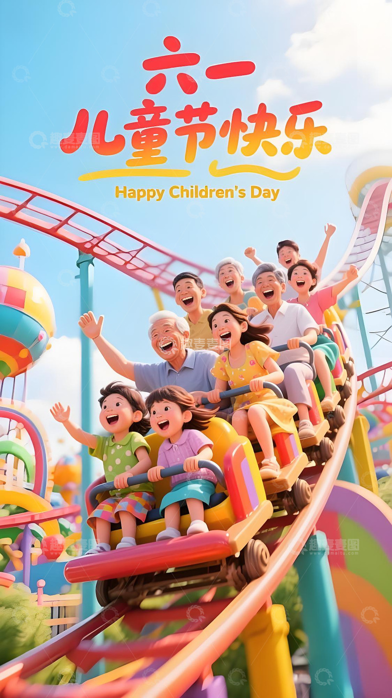 高清大图下载【趣麦麦图】六一儿童节海报144