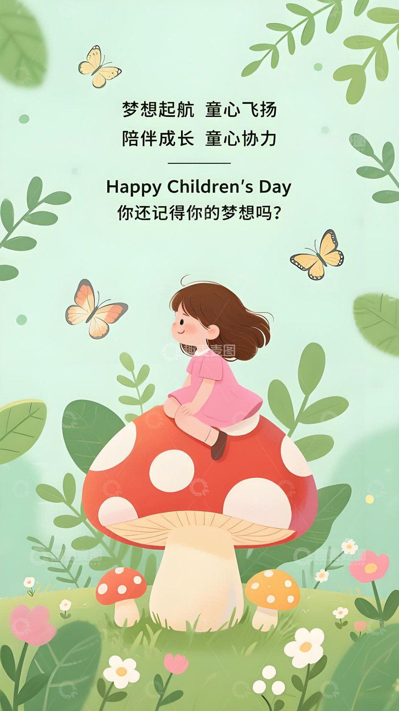 高清大图下载【趣麦麦图】六一儿童节海报128