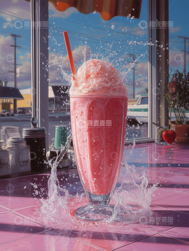 高清大图下载【趣麦麦图】美食篇&mdash;&mdash;冰淇淋奶昔饮料37