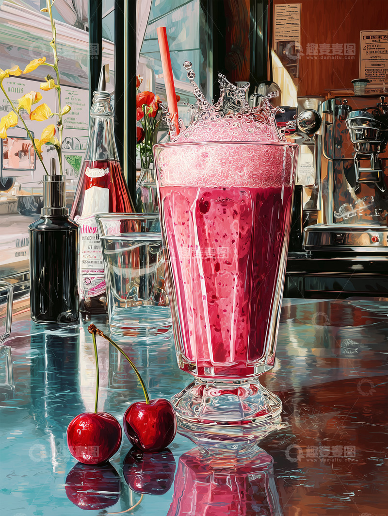 高清大图下载【趣麦麦图】美食篇&mdash;&mdash;冰淇淋奶昔饮料48
