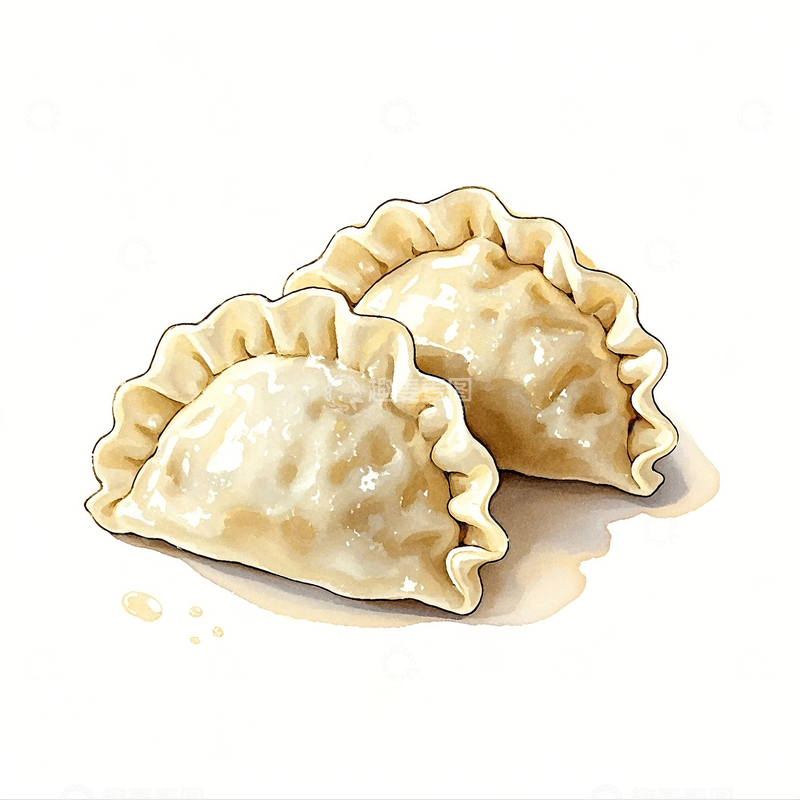 高清大图下载【趣麦麦图】卡通手绘水饺素材3