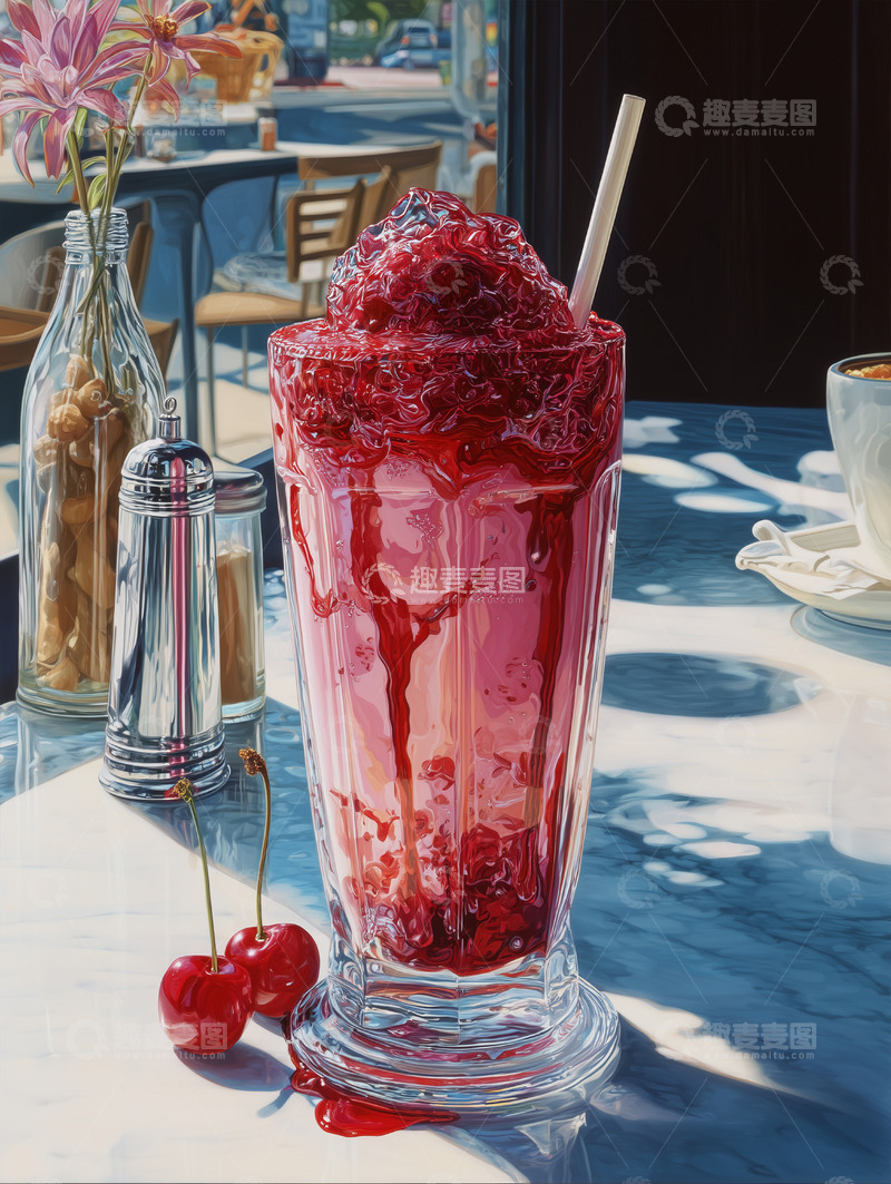 高清大图下载【趣麦麦图】美食篇&mdash;&mdash;冰淇淋奶昔饮料45