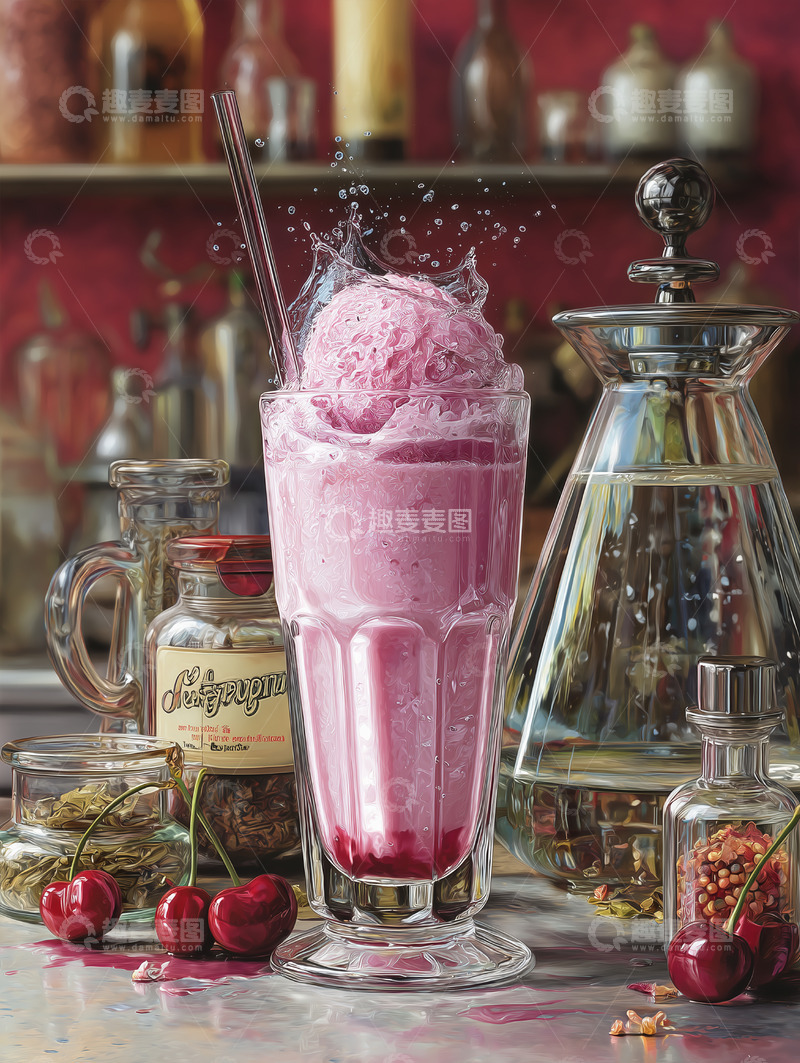高清大图下载【趣麦麦图】美食篇&mdash;&mdash;冰淇淋奶昔饮料28