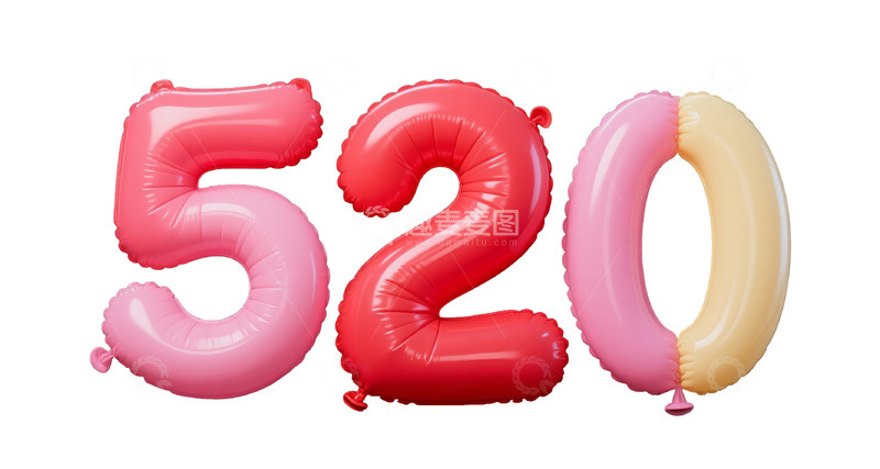 高清大图下载【趣麦麦图】520情人节气球3