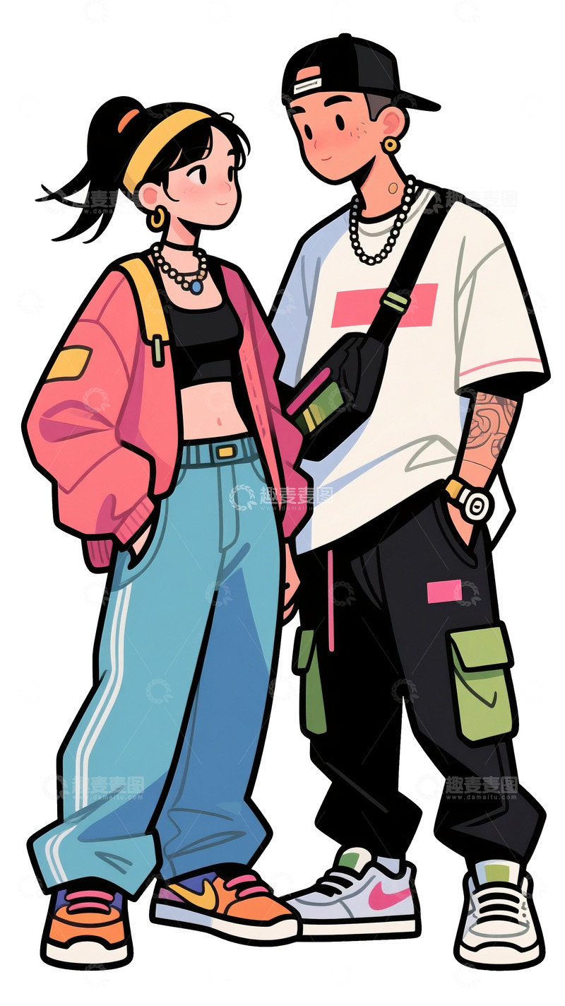 高清大图下载【趣麦麦图】约会的情侣4