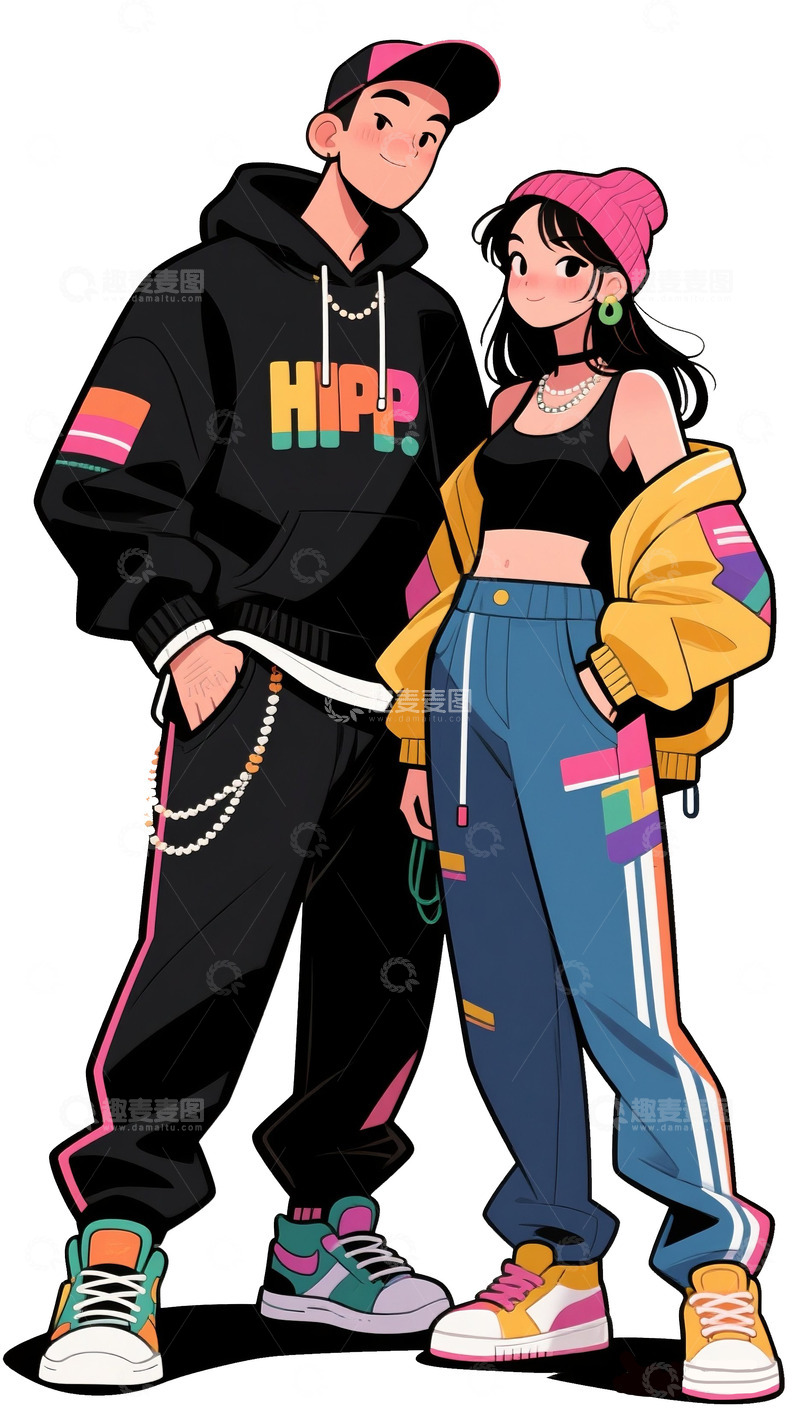 高清大图下载【趣麦麦图】约会的情侣10