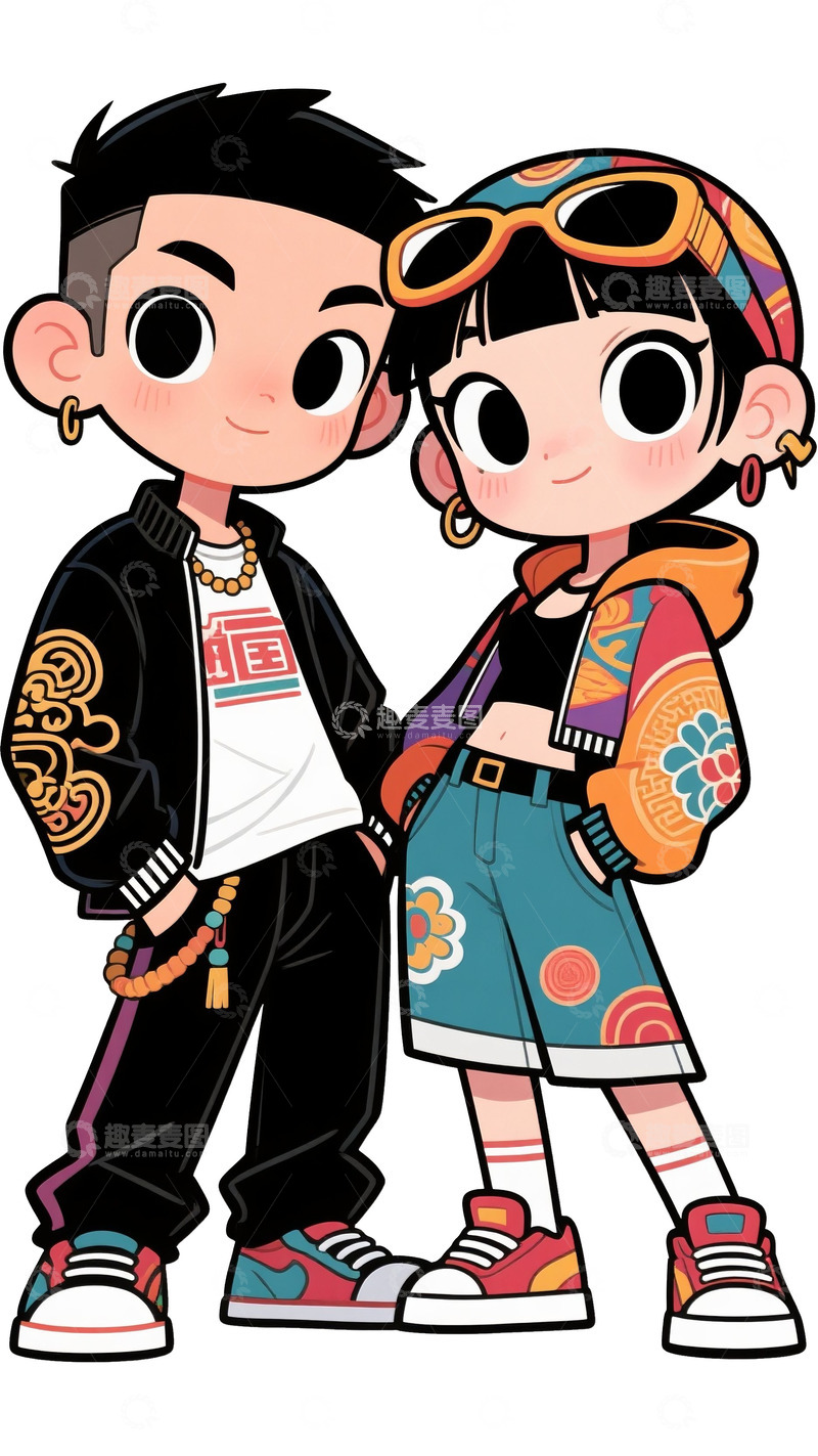 高清大图下载【趣麦麦图】约会的情侣2