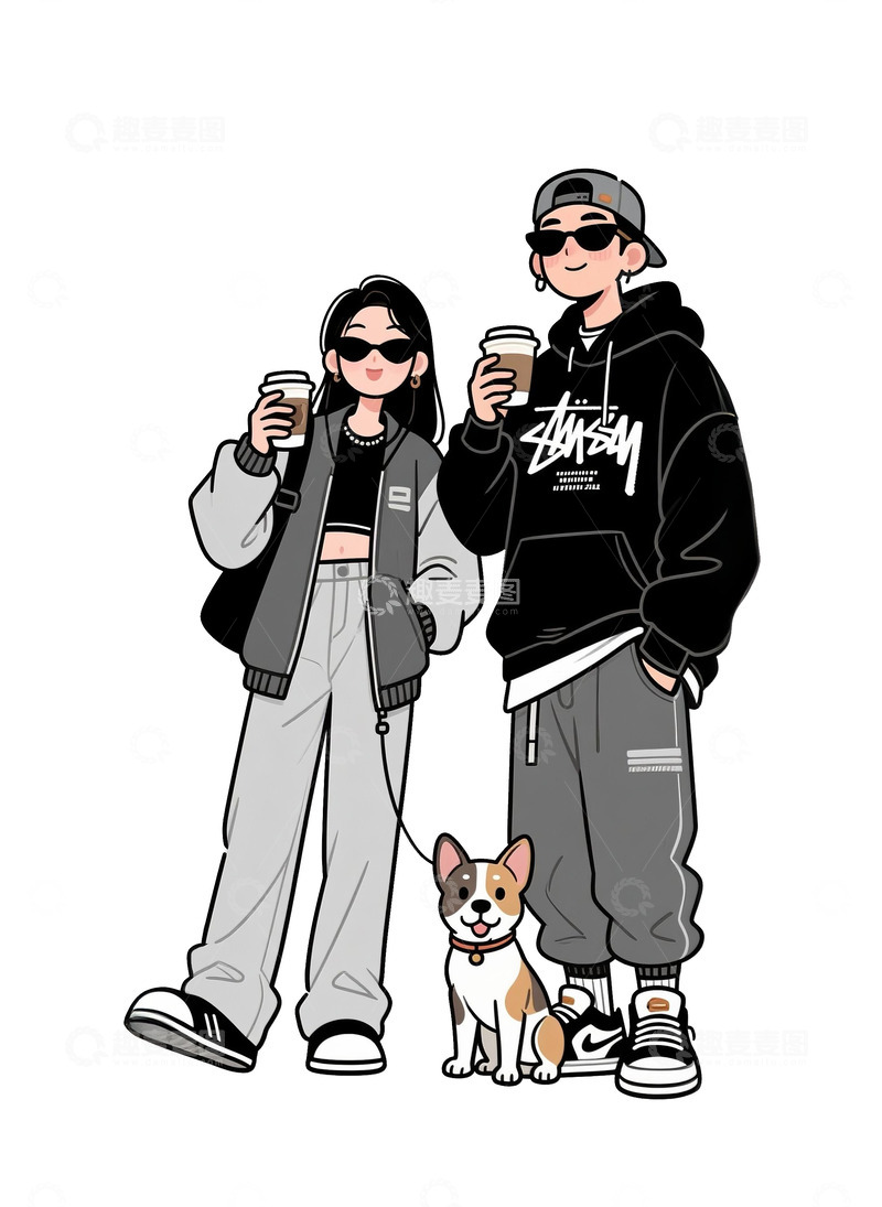 高清大图下载【趣麦麦图】约会的情侣9