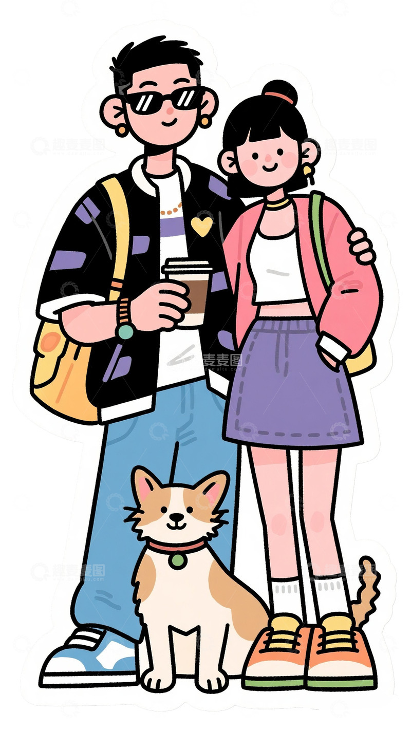 高清大图下载【趣麦麦图】约会的情侣7