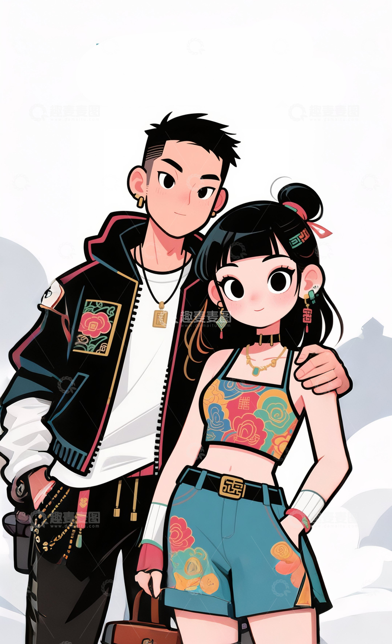 高清大图下载【趣麦麦图】约会的情侣8