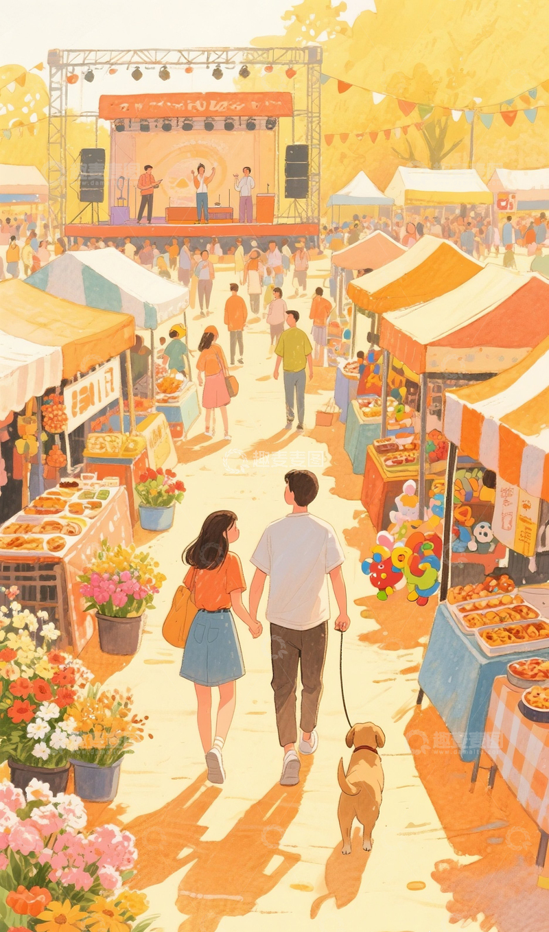 高清大图下载【趣麦麦图】约会的情侣14