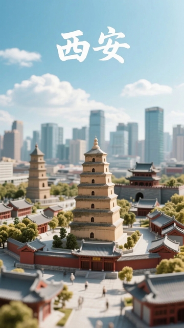 西安建筑微缩景观