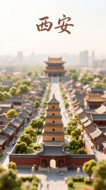 西安地标建筑微缩景观3