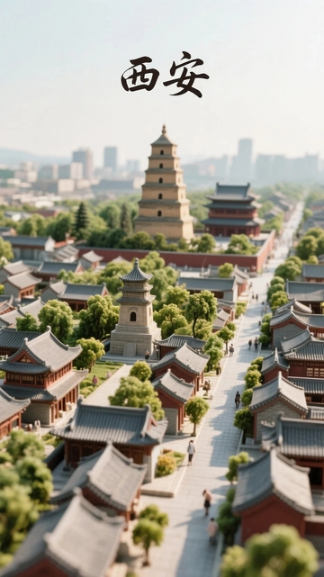 西安地标建筑微缩景观2