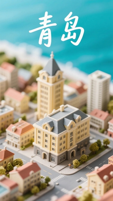 青岛地标建筑微缩景观模型3