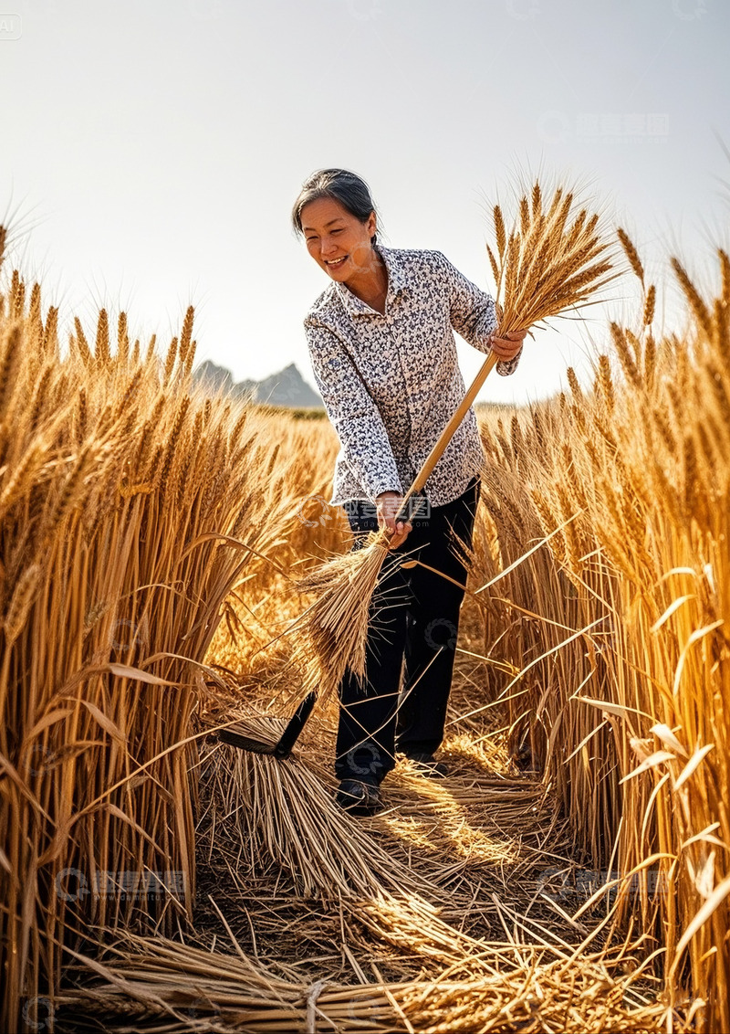 高清大图下载【趣麦麦图】收获的喜悦元素