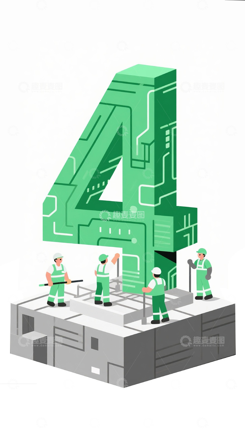 高清大图下载【趣麦麦图】建筑数字4