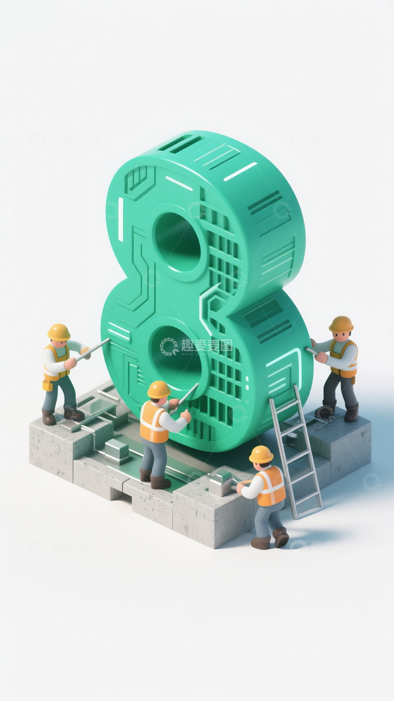 高清大图下载【趣麦麦图】建筑数字8