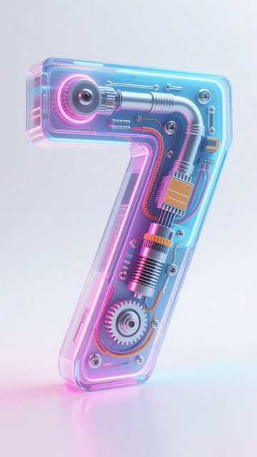 透明机械数字7
