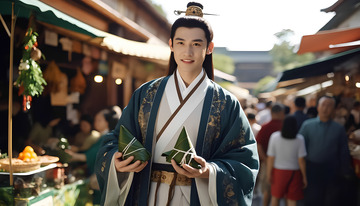 端午节包粽子文化摄影图3