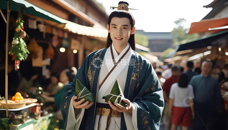 高清大图下载【趣麦麦图】端午节包粽子文化摄影图3