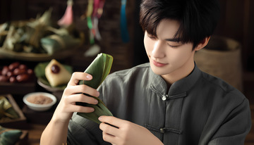 端午节包粽子文化摄影图7