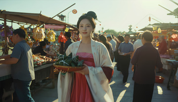 端午节包粽子文化摄影图10