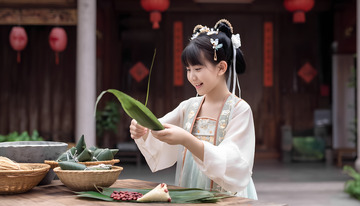 端午节包粽子文化摄影图9