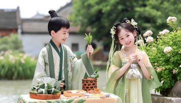 端午节包粽子文化摄影图8