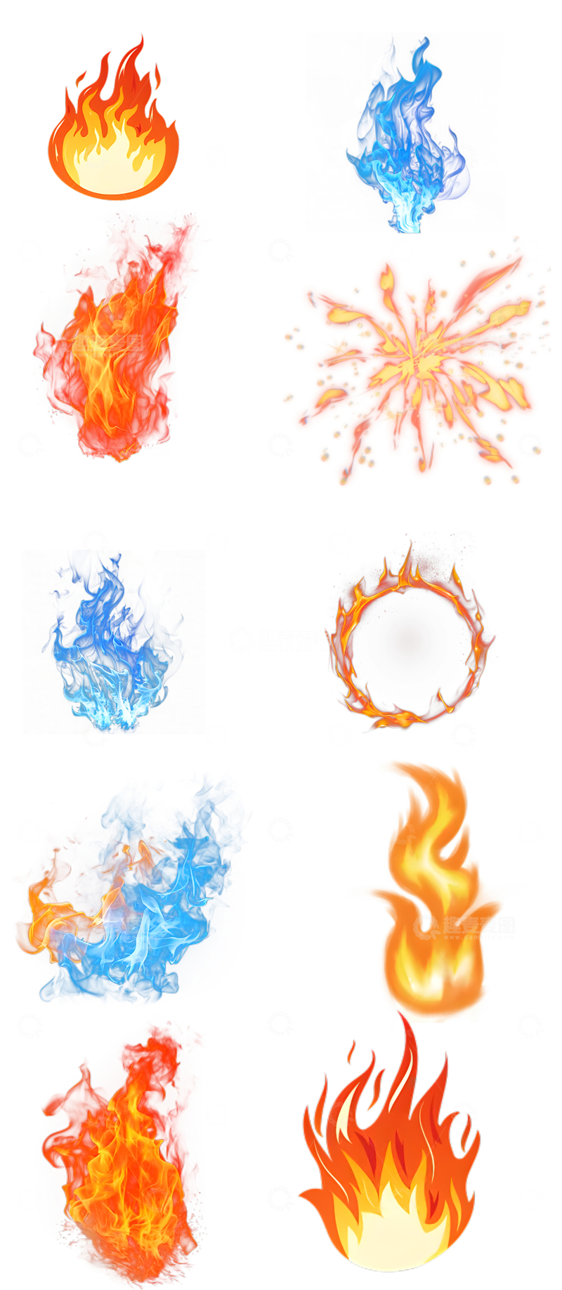 火焰的特效元素