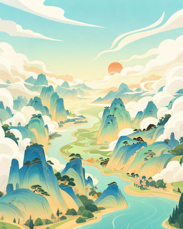 山河插画9