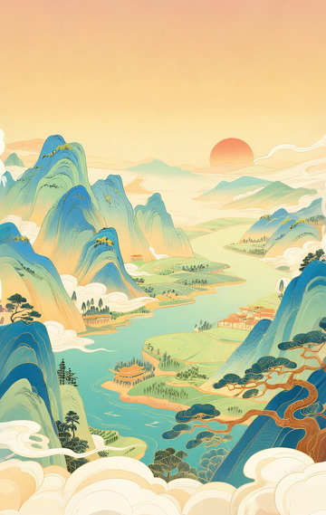 山河插画8