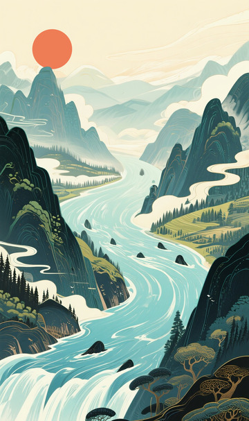 山河插画12