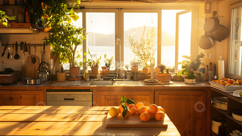 高清大图下载【趣麦麦图】海旁的民宿厨房8