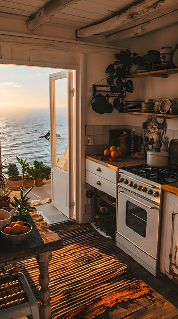 海旁的民宿厨房1