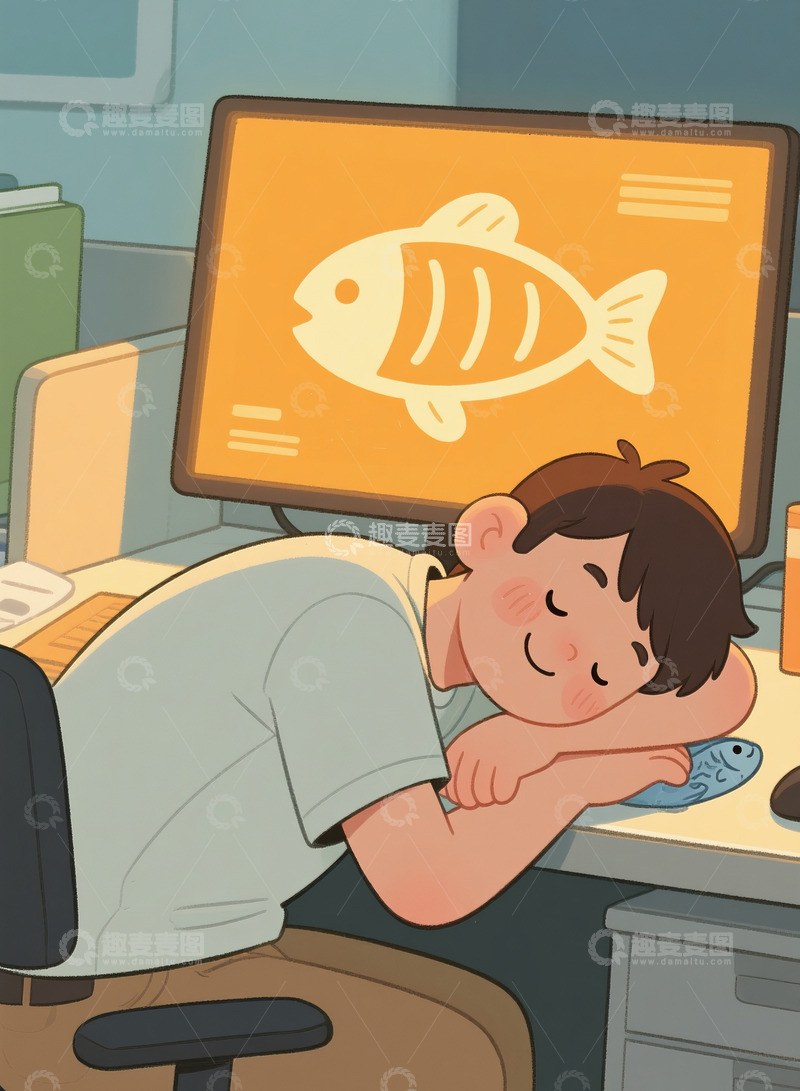 高清大图下载【趣麦麦图】可爱的打工人4