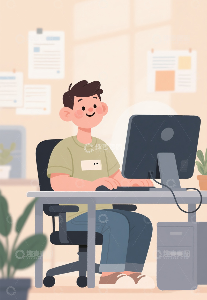 高清大图下载【趣麦麦图】可爱的打工人6