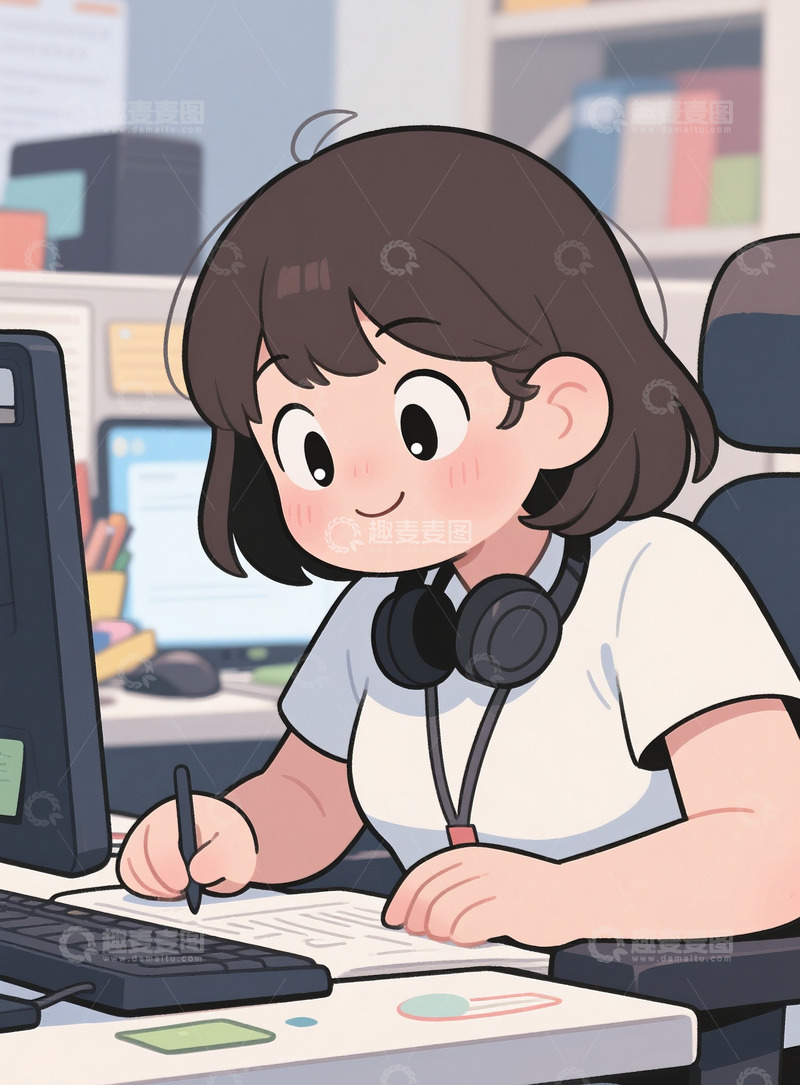 高清大图下载【趣麦麦图】可爱的打工人5